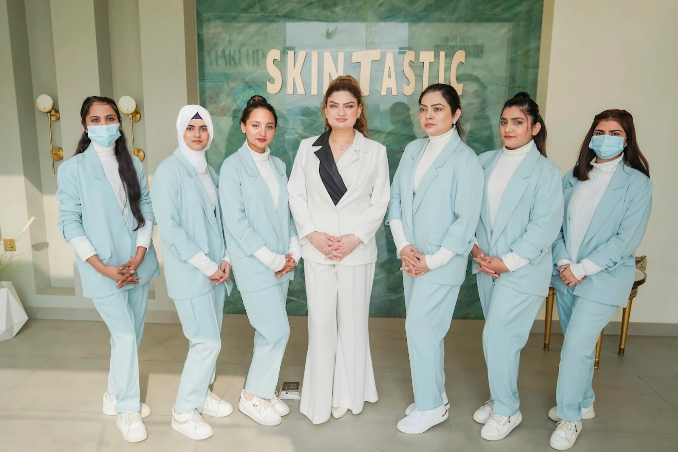 Dr. Amarah Tahir and the Skintastic Aesthetic Medical Team in Sargodha